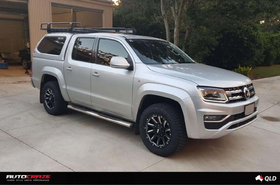 VOLKSWAGEN AMAROK GD05 MATTE BLACK MILLED ACCENTS